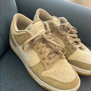 Nike Dunk Low Retro Light Orewood Tan and Cream Sneakers